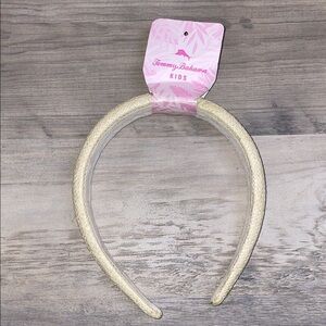 Tommy Bahama Kids Headband hair accessory women’s tan cream woven NWT
